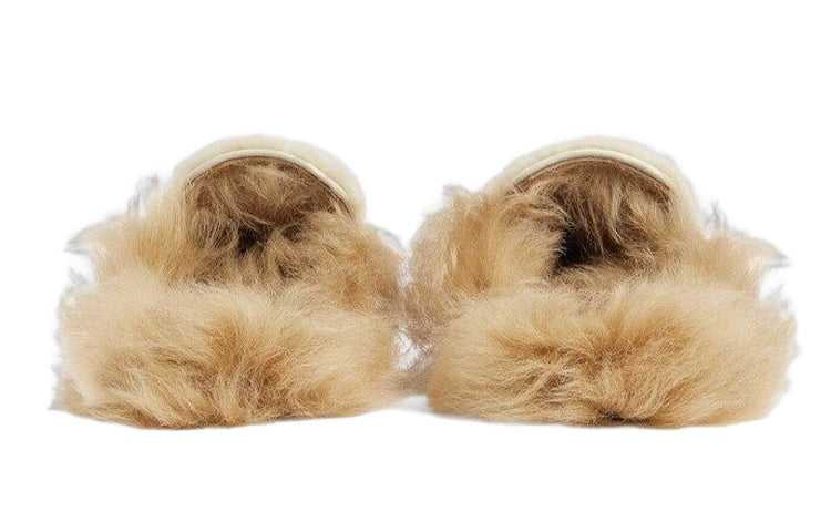 (WMNS) Gucci Horsebit Shearling Slippers 'Beige' 722964-FAAY3-2641