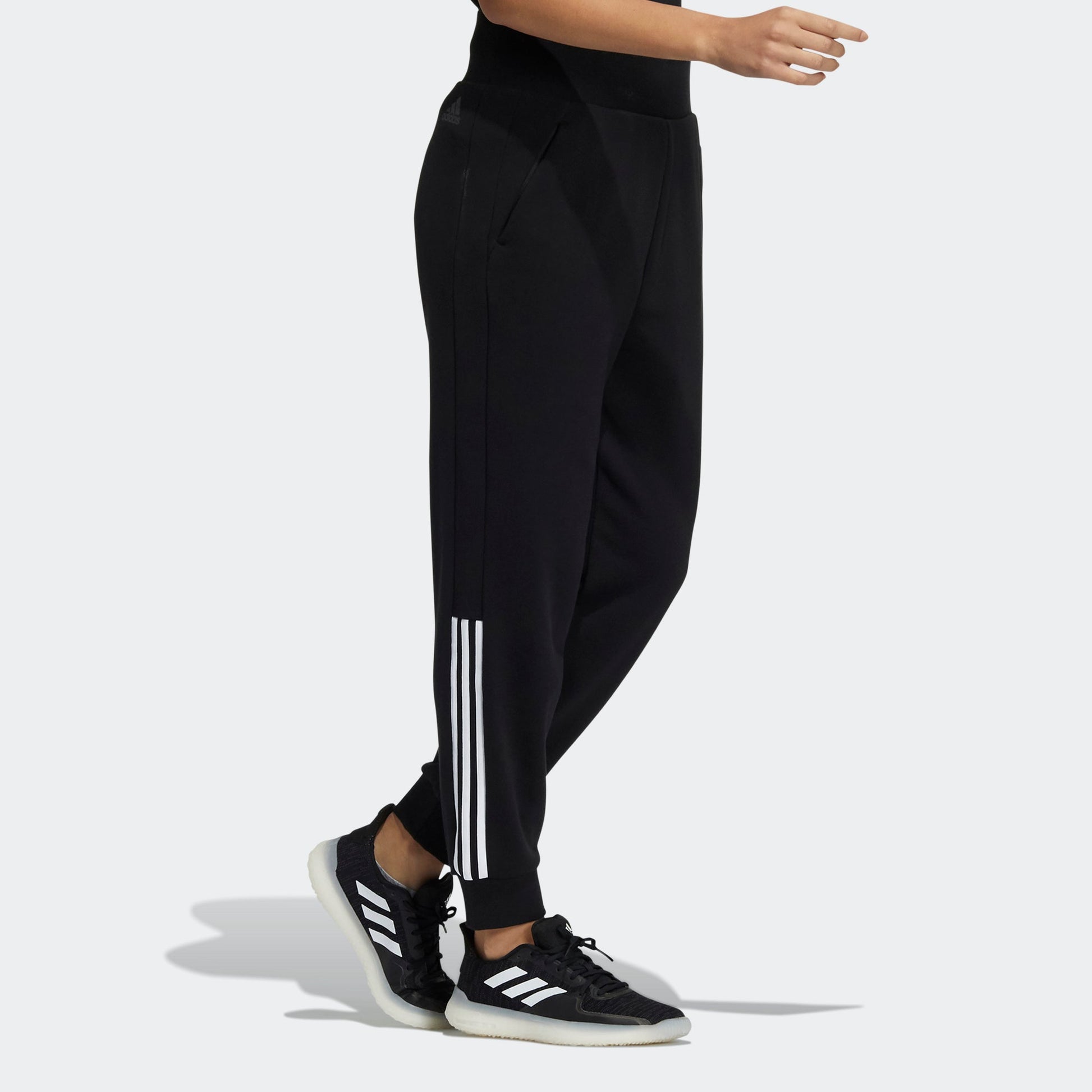 (WMNS) adidas Str W Pt Comf Solid Color Athleisure Casual Sports Long Pants/Trousers Black H09702