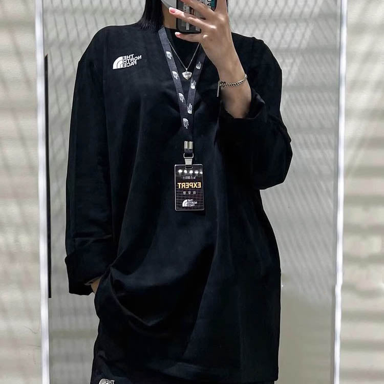THE NORTH FACE Long Sleeve T-Shirt 'Black' NT7TN90A