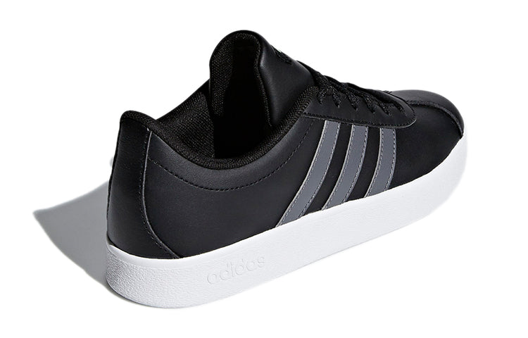 (PS) adidas VL Court 2.0 K 'Black White Grey' F36381