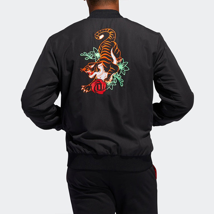 adidas Cny Rose Jkt Basketball Sports Jacket Black FP8202