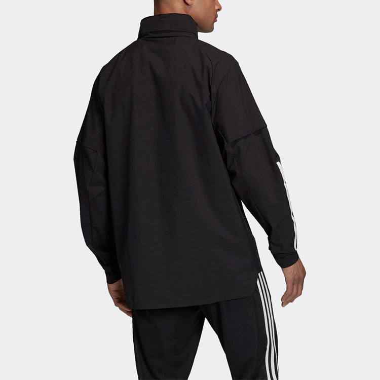 adidas CON20 AW JKT hooded track Jacket Black EA2507