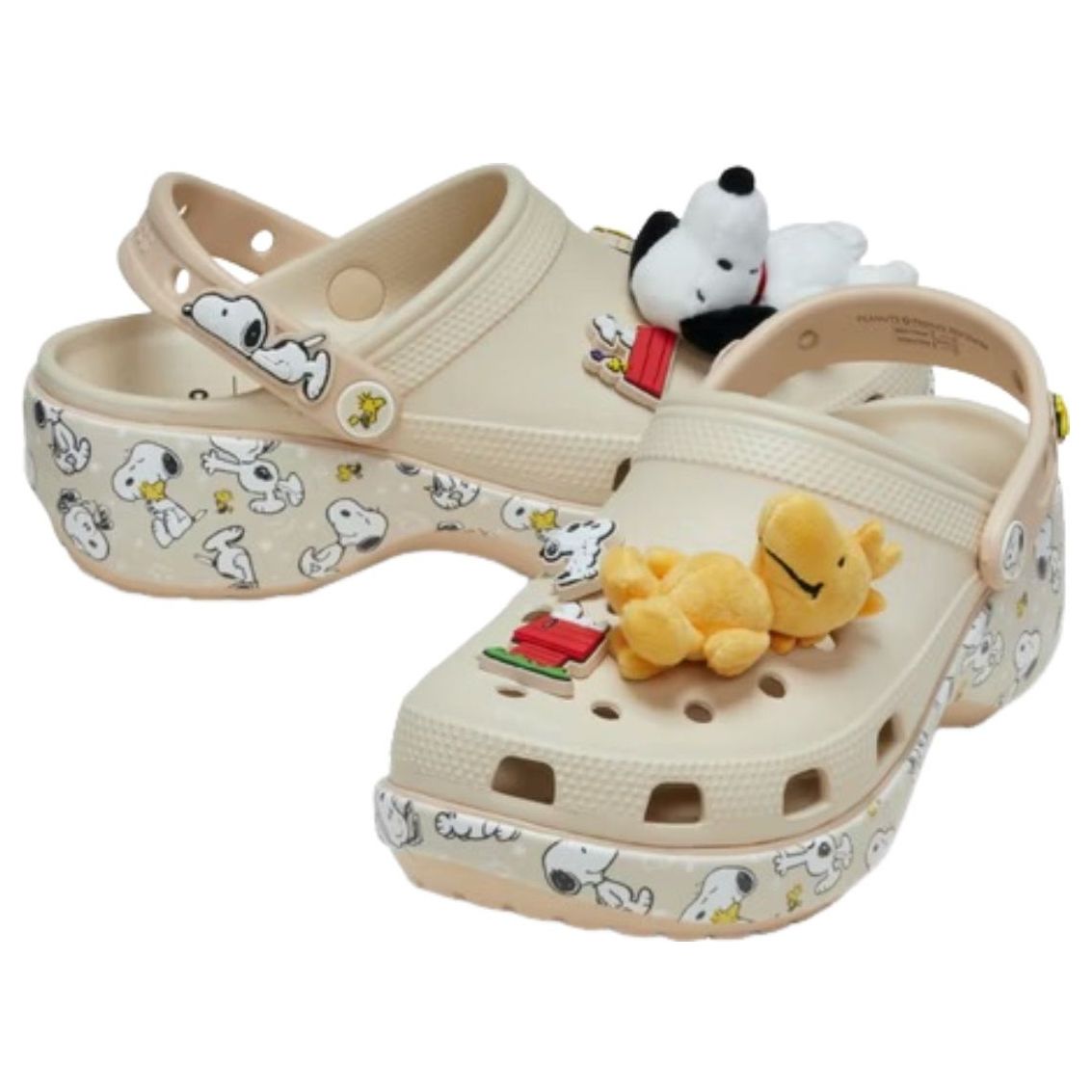 (WMNS) Crocs x Peanuts Classic Platform Clog 'Snoopy Cloud' 212118-90H