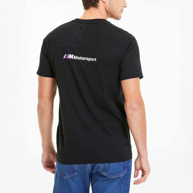 PUMA x BMW Motorsport T7 T-Shirt 'Black White' 596096-01