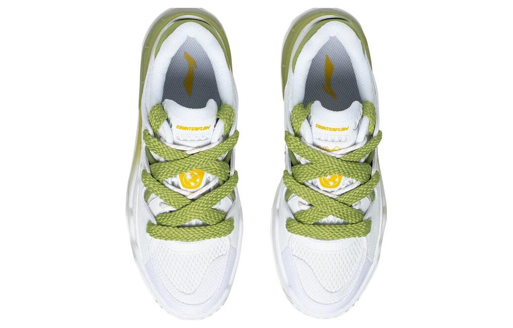(WMNS) Li-Ning CF Flash Star 2.0 'White Green' AGLT088-3
