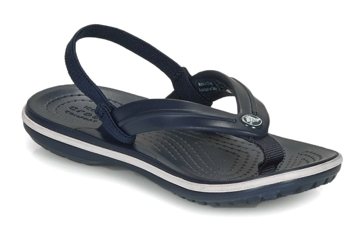 (GS) Crocs Crocband Slingback Strap Sandals 'Navy Black' 205777-410
