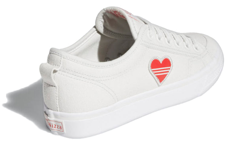 (WMNS) adidas Nizza Trefoil 'White Red' H02542