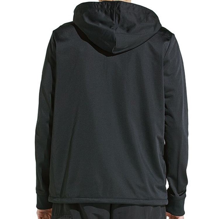 Men's Y-3 Three Stripe Sports hooded Long Sleeves Jacket Black FJ0465