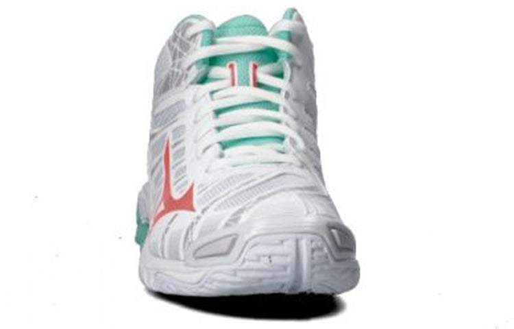 (WMNS) Mizuno Wave Voltage Mid 'White Green Red' V1GC196558