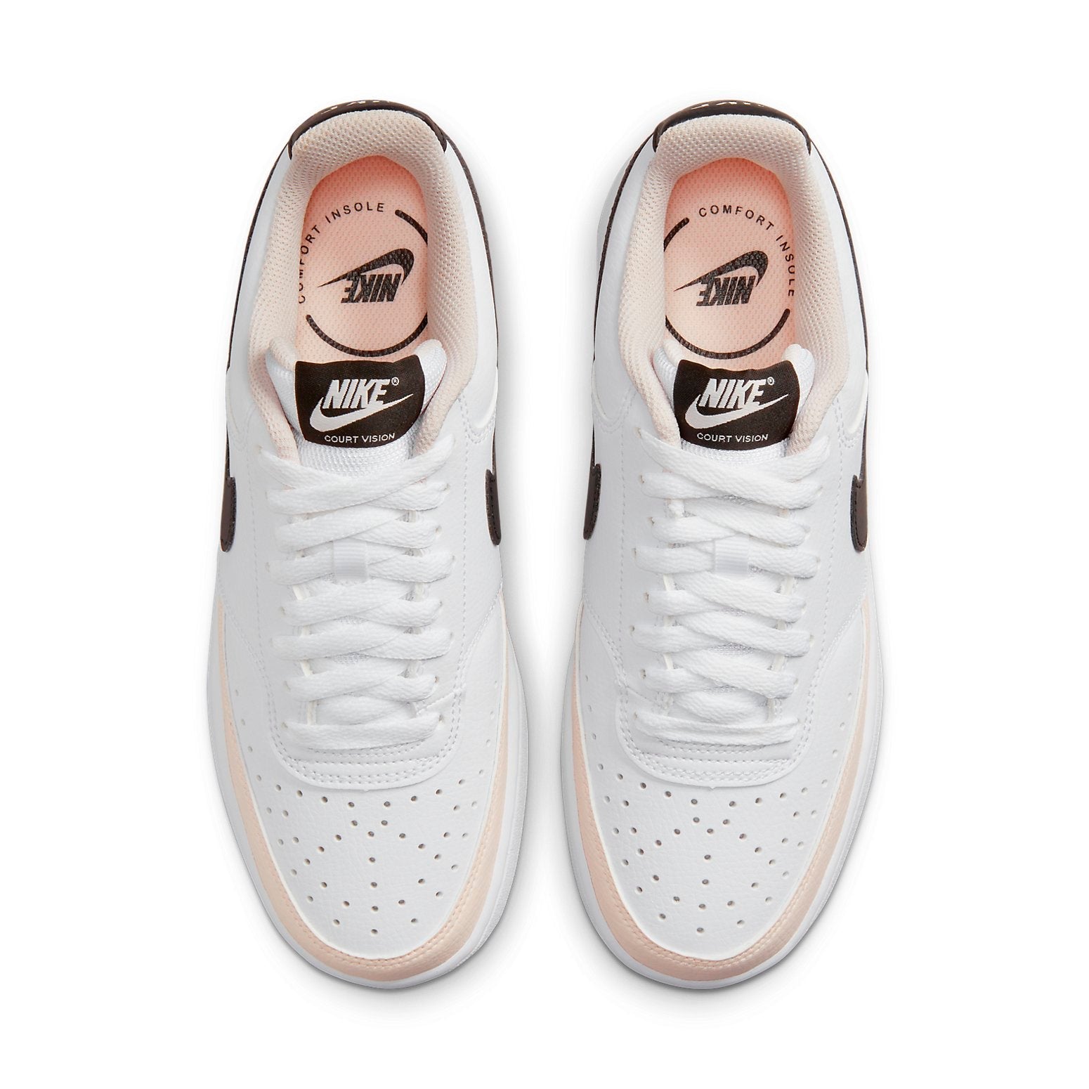 (WMNS) Nike Court Vision Low 'White Light Soft Pink' FD0285-100