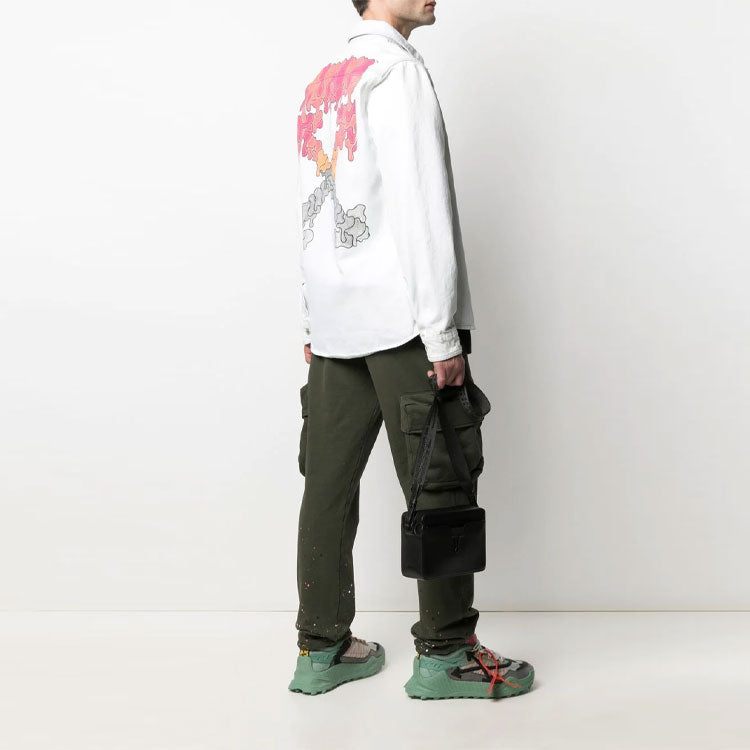 Off-White SS21 Arrow Logo Denim Jacket Version White OMYD027S21DEN0010125