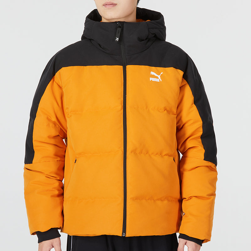 PUMA Colorblock Padded Down Jacket 'Orange' 537685-66