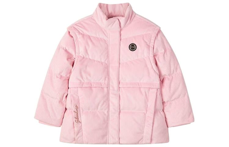 (GS) Skechers Detachable Down Jacket 'White Pink' P421G001