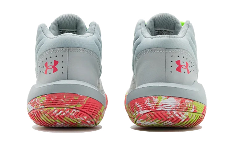 (GS) Under Armour Jet '21 'Mod Grey Quirky Lime Camo' 3024794-106