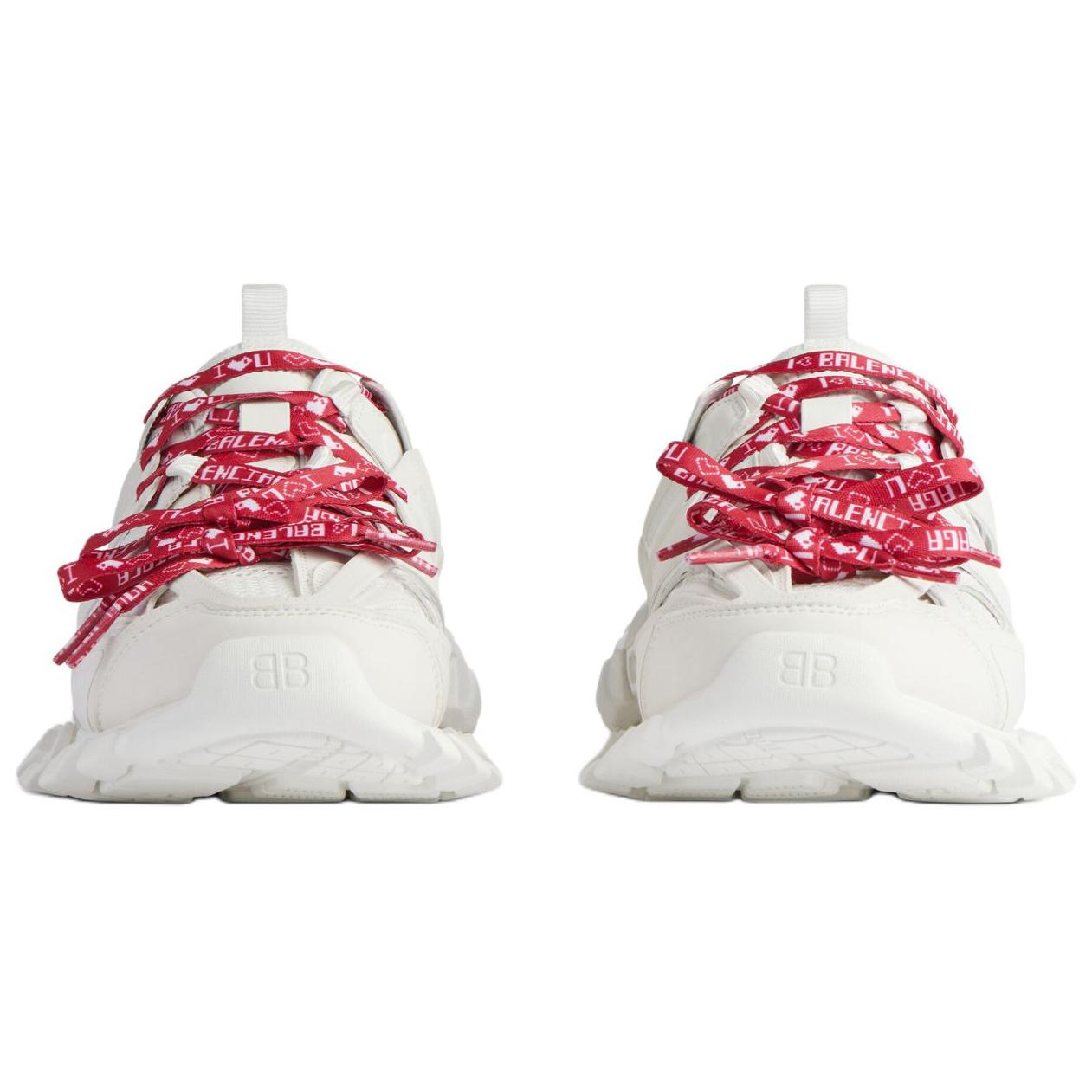 (WMNS) Balenciaga Track Mules 'White Red' 653813W3TR69060