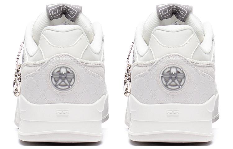 (WMNS) Li-Ning Moon White Dream Catching 'White Grey' AGCS252-7