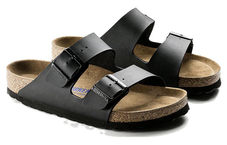 Birkenstock Arizona Soft Footbed Birko-Flor Narrow Fit 'Black' 0551253