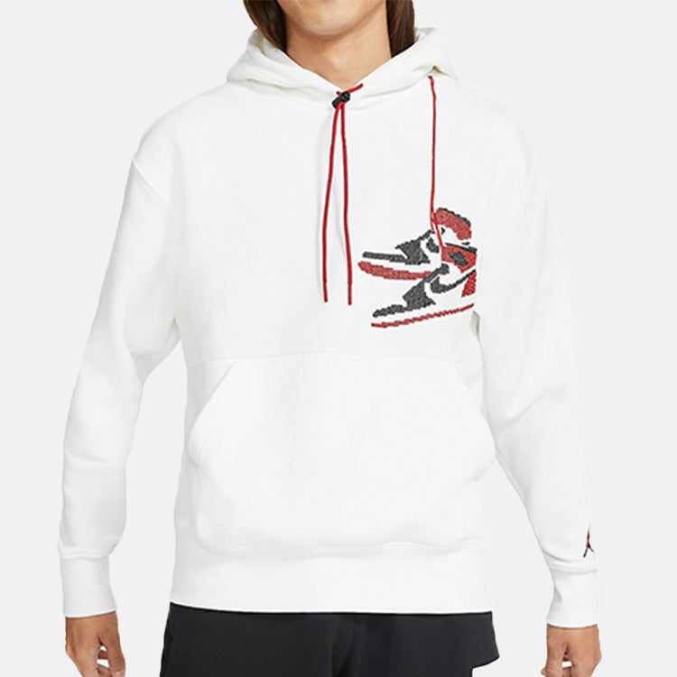 Air Jordan Jumpman Holiday Sports Hooded Pullover For Men White CT3458-100