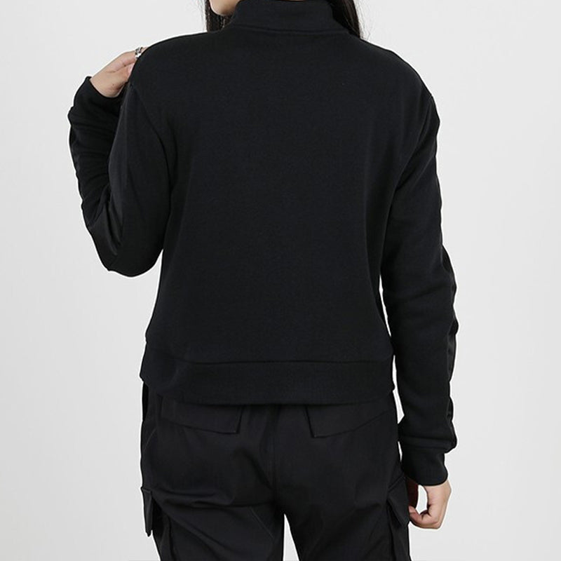 (WMNS) PUMA Essential Half Zip Sweatshirt 'Black White' 587161-01