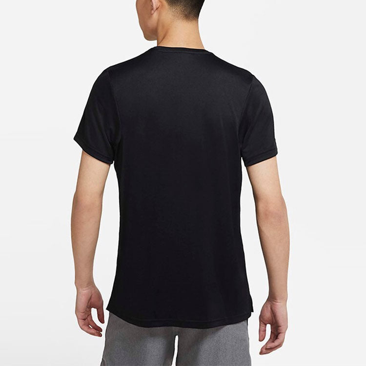 Nike Df Superset Top Ss Athleisure Casual Sports Running Round Neck Short Sleeve Black CZ1220-010
