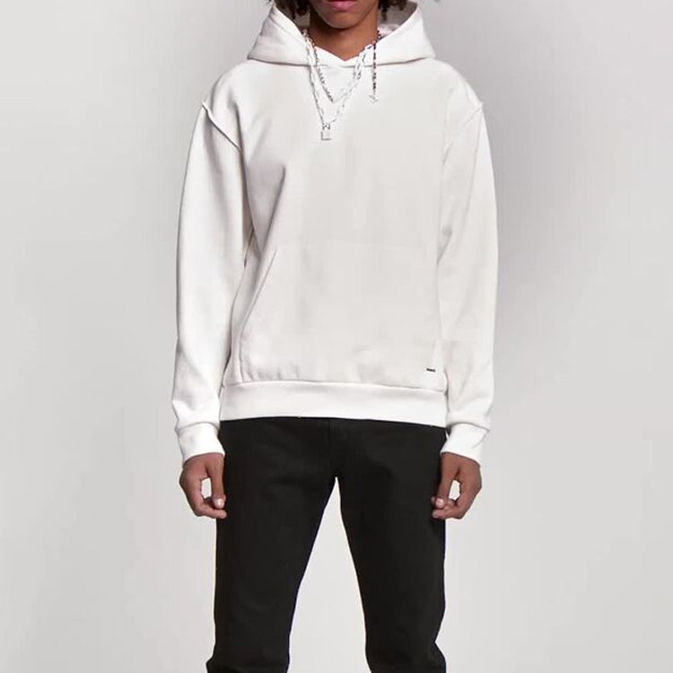 LOUIS VUITTON LV Back Tag Hooded Sweatshirt For Men White 1A5VJ