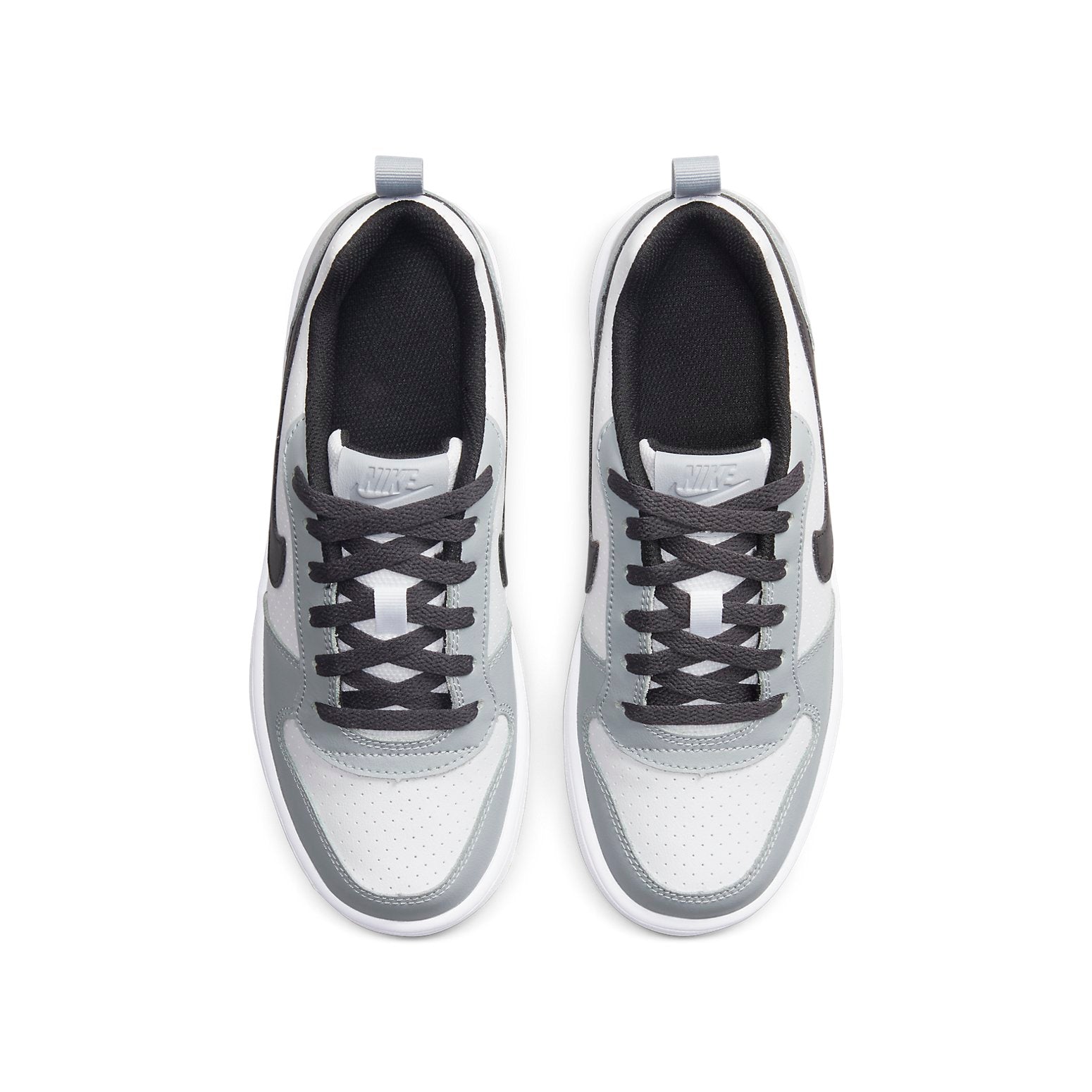 (GS) Nike Court Borough Low 'White Black Wolf Grey' 839985-104