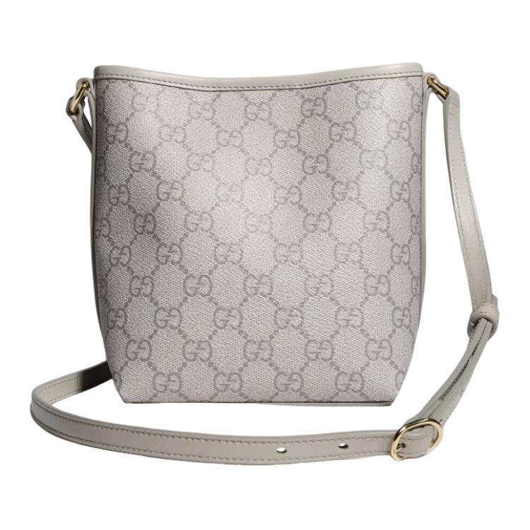 (WMNS) Gucci GG Emblem Nano Bucket Bag 'Grey' 847090-FAEUD-1425