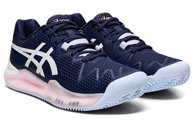 (WMNS) ASICS Gel Resolution 8 Clay 'Peacoat White' 1042A070-401
