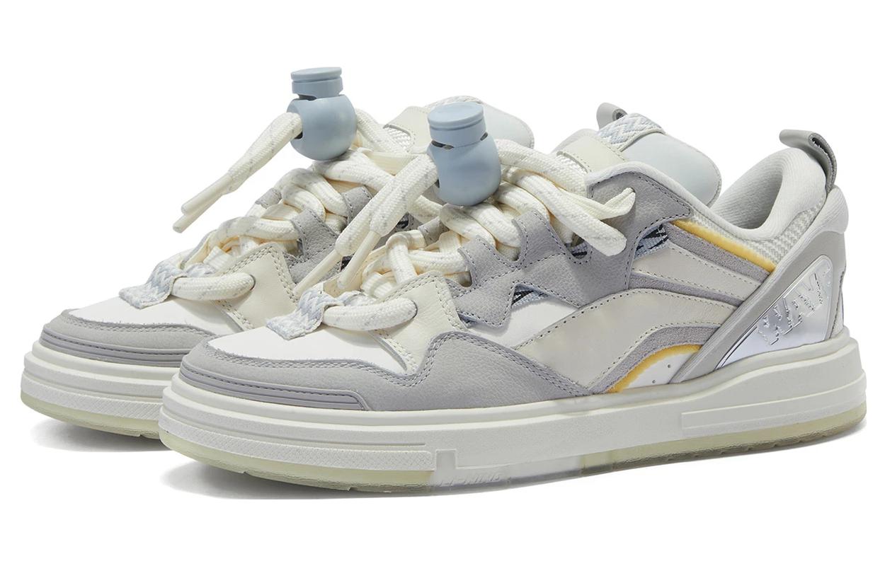 Li-Ning Weiwu SWAG Skate Shoes 'White Grey' AECT053-4