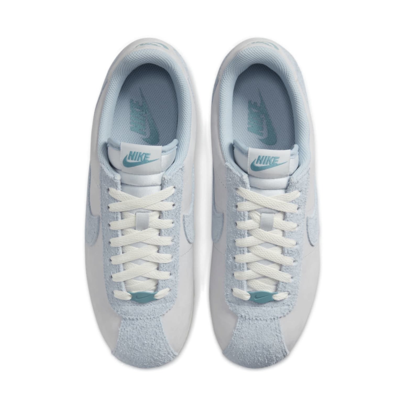 (WMNS) Nike Cortez Premium Leather 'Pure Platinum Armory Blue' HQ1500-043