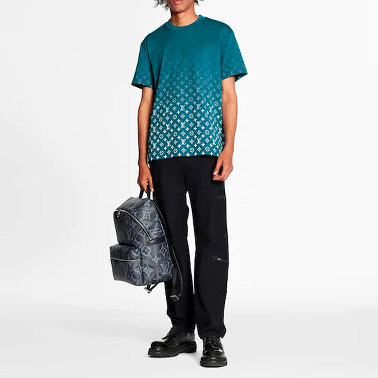 LOUIS VUITTON LV Monogram Gradient Short Sleeve For Men Mountain Green 1A8HKQ