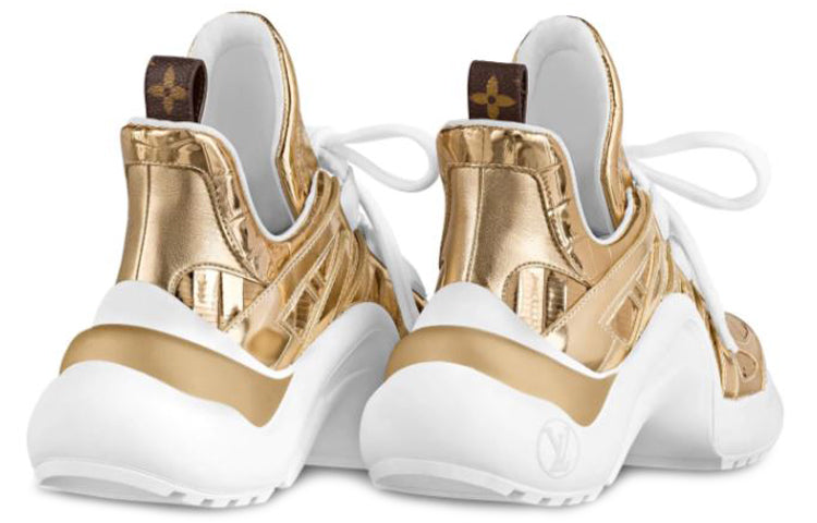 (WMNS) LOUIS VUITTON LV Archlight High-top Sport Shoes Gold 1A87R8