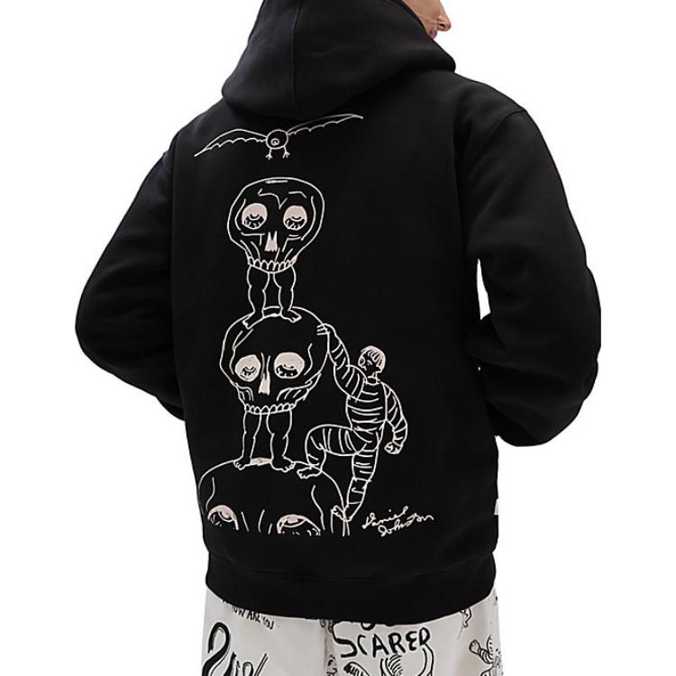 Vans x Daniel Johnston Pullover Hoodie 'Black' VN0A7SFJBLK