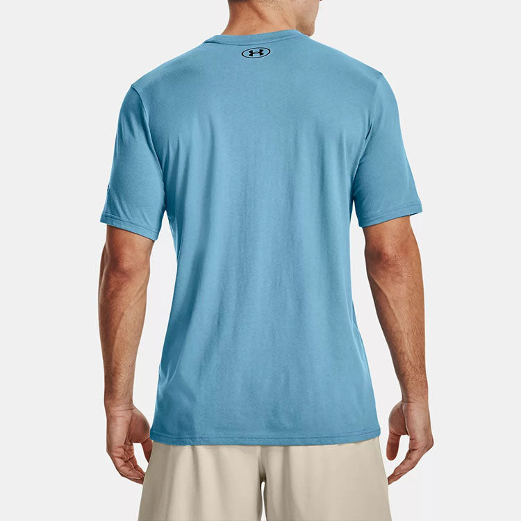 Under Armour Project Rock Brahma Bull Short Sleeve T-shirt 'Sky Blue' 1371214-416
