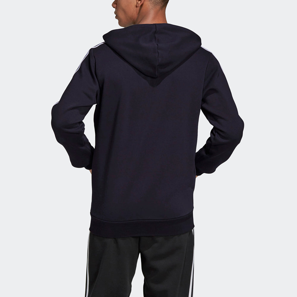 adidas 3-Stripes Fleece Hoodie 'Black' DQ3101