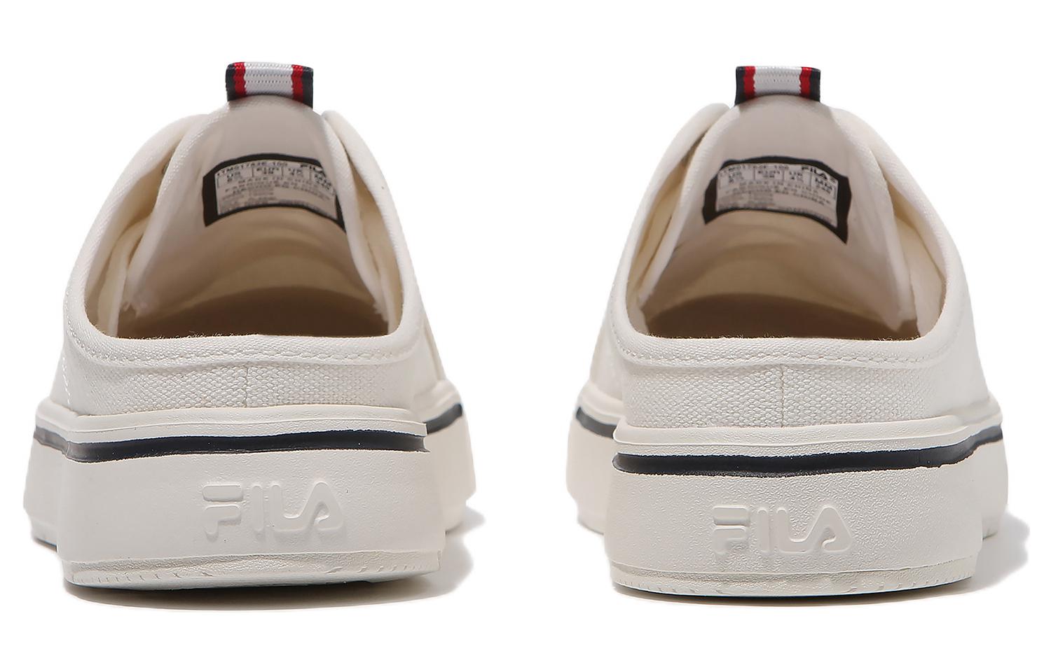 FILA Coat Light Mules Low Tops Skateboarding Shoes Unisex White Version 1TM01782E_100