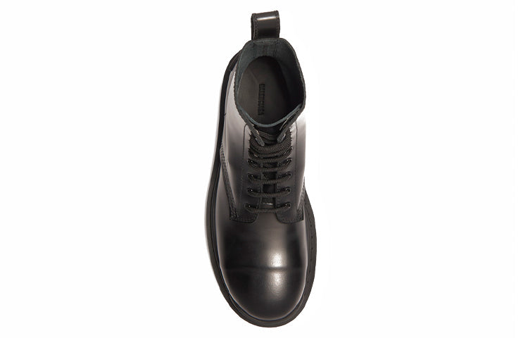 (WMNS) Balenciaga Strike Lace-Up Boot 'Black' 590974WA9601000