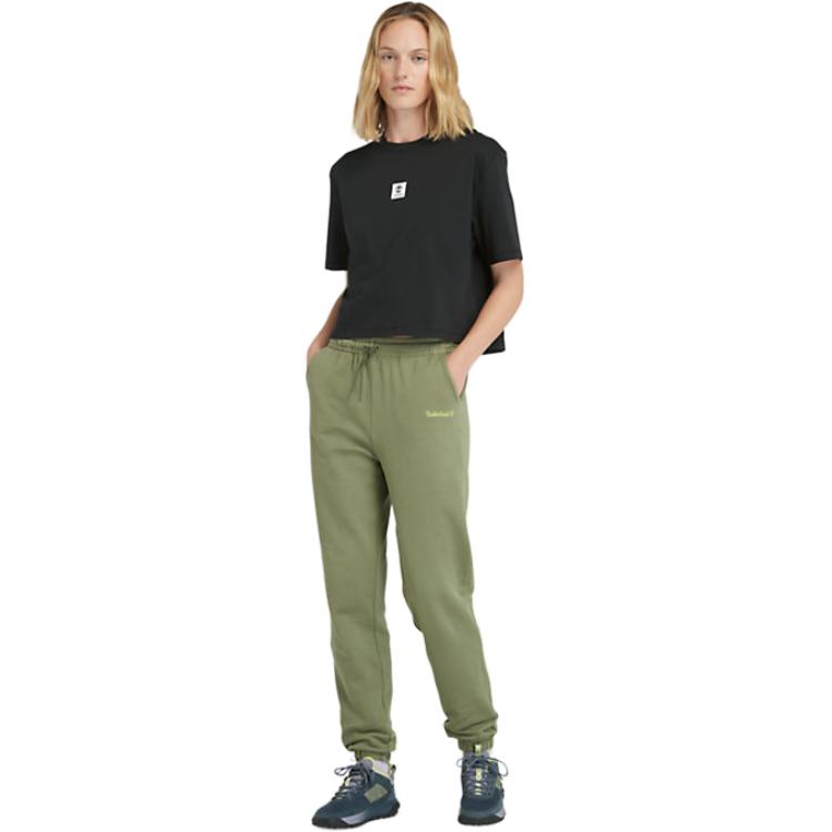 (WMNS) Timberland Logo T-Shirt 'Black' A5RZX-001