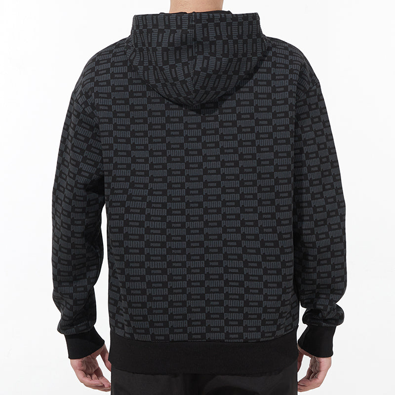 PUMA Luxe Aop Full Print Logo Knit Black 534409-01