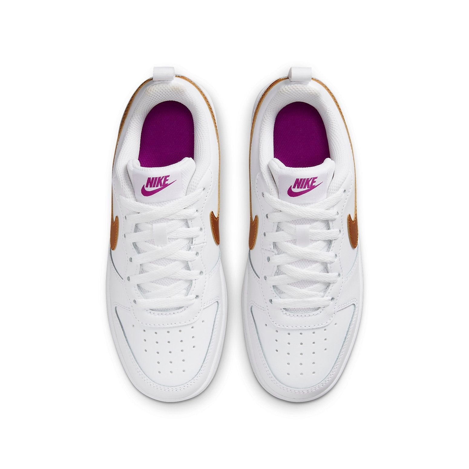 (GS) Nike Court Borough Low 2 SE 'White Metallic Copper' DQ5979-100