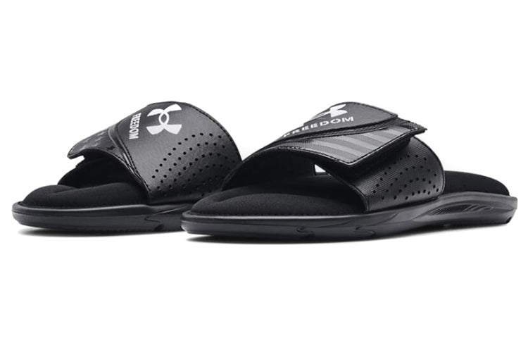 Under Armour Ignite Freedom Slides 'Black White' 3025686-001