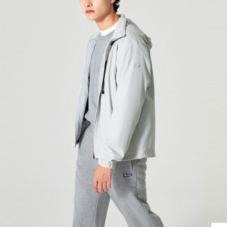 Skechers Casual Hoodied Jacket 'Black White Olive Green' L322M030
