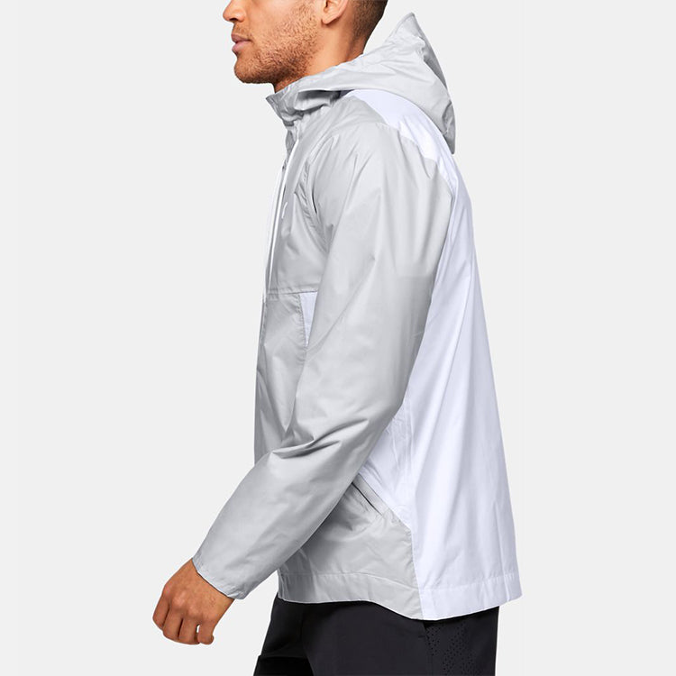 Men's Under Armour Cloudburst Shell Training Sports Jacket Gray 1350950-014