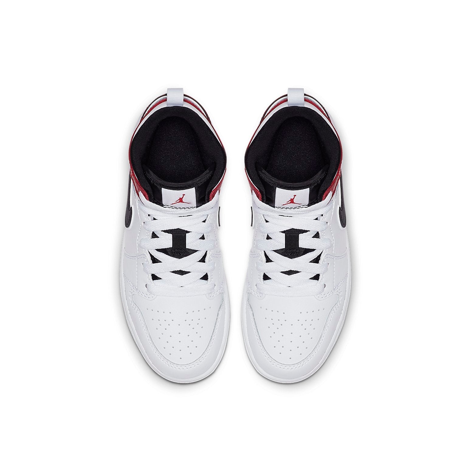 (PS) Air Jordan 1 Mid 'White Black Gym Red' 640734-116