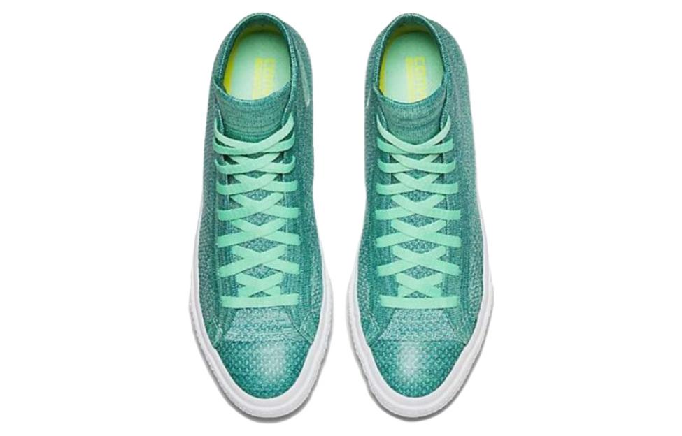 Converse Chuck Taylor All Star X Nike Flyknit High 'Green Blue' 156732C
