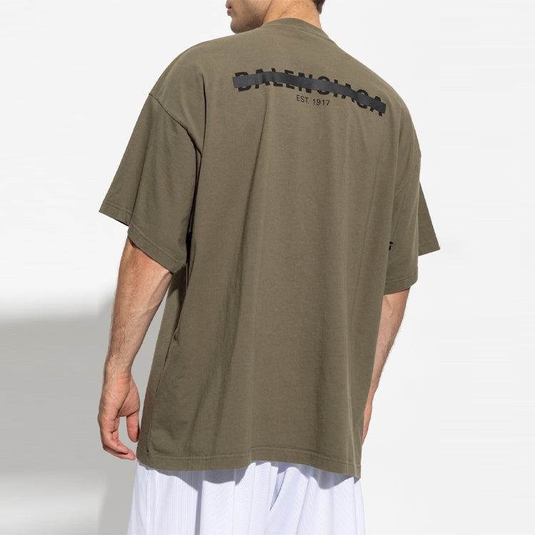 Balenciaga Strike 1917 Oversized T-shirt 'Khaki' 694576TMVJ62930