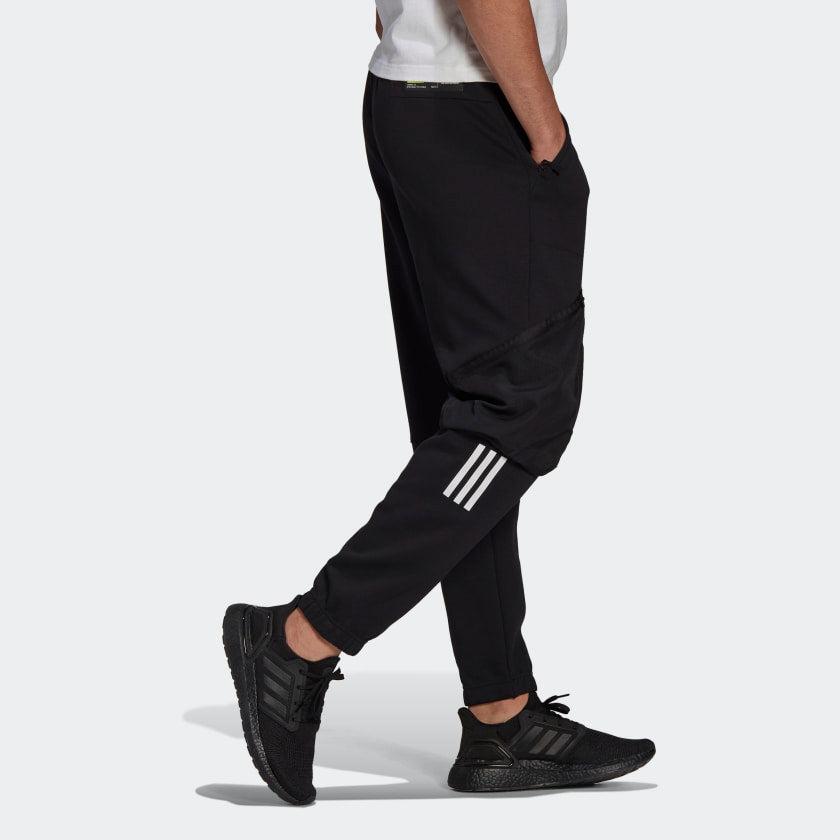 adidas Cargo Pant Stripes Jogging Sport Trousers Men's Black GM5786
