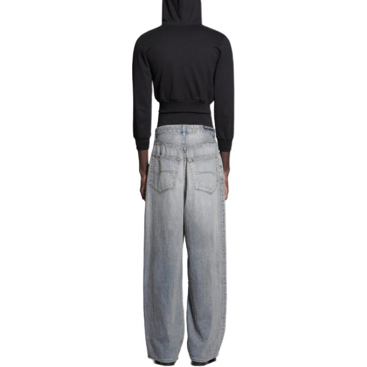 (WMNS) Balenciaga Baggy Pants 'Blue' 745213TPW534868