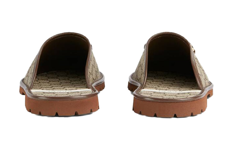 Gucci GG Slipper Beige Canvas 'Brown Beige' 655571-96G60-9762