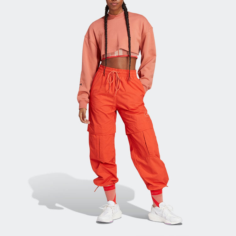 (WMNS) adidas by Stella McCartney TrueCasuals Woven Solid Track Pants 'Orange' HR9177